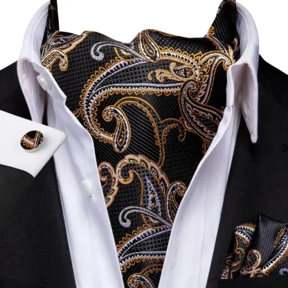 Ascot Tie with Cufflinks and Pocket Square - Image 7