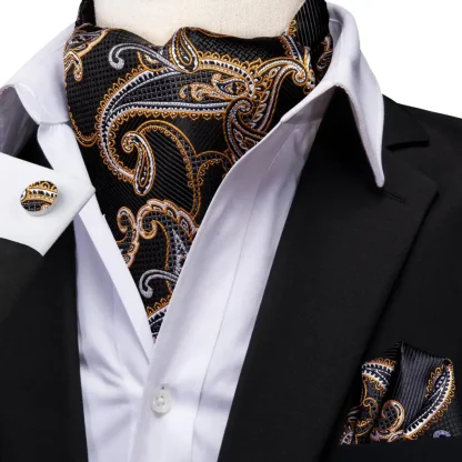 Ascot Tie with Cufflinks and Pocket Square - Image 8