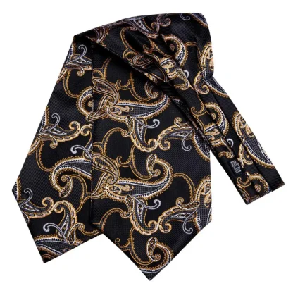 Ascot Tie with Cufflinks and Pocket Square - Image 10