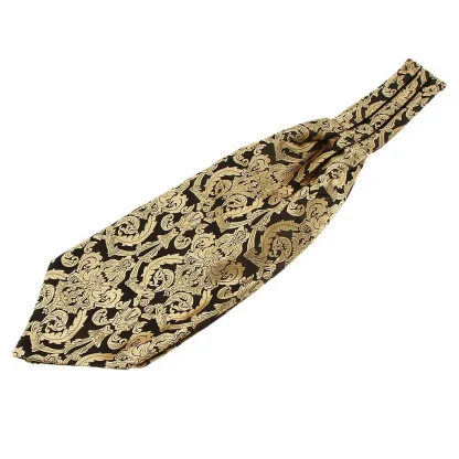 Retro Luxury Print Ascot Tie - Image 3