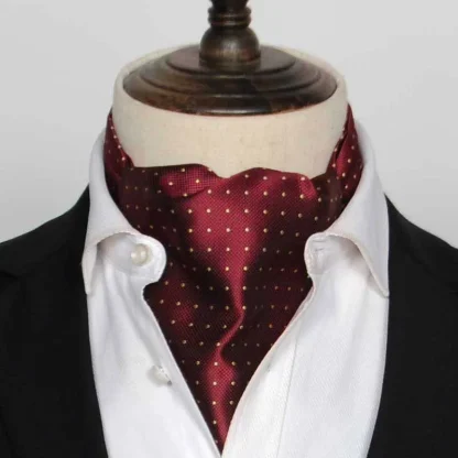 Elegant Formal Shiny Ascot Tie - Image 12