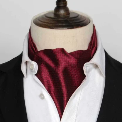 Elegant Formal Shiny Ascot Tie - Image 2