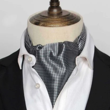 Elegant Formal Shiny Ascot Tie - Image 6