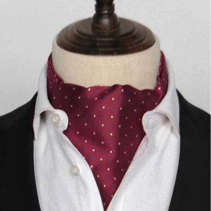 Elegant Formal Shiny Ascot Tie - Image 13