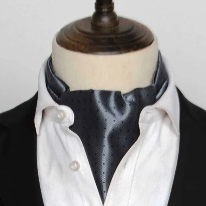 Elegant Formal Shiny Ascot Tie - Image 9