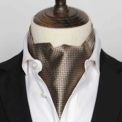 Elegant Formal Shiny Ascot Tie - Image 4