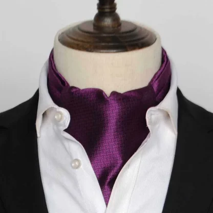 Elegant Formal Shiny Ascot Tie - Image 8