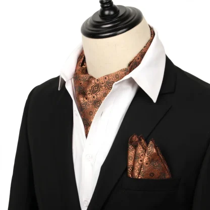 Printed Ascot Tie for Formal Events - Image 3