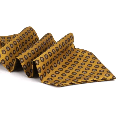 Casual Ascot Tie with Polka Dot Floral - Image 5