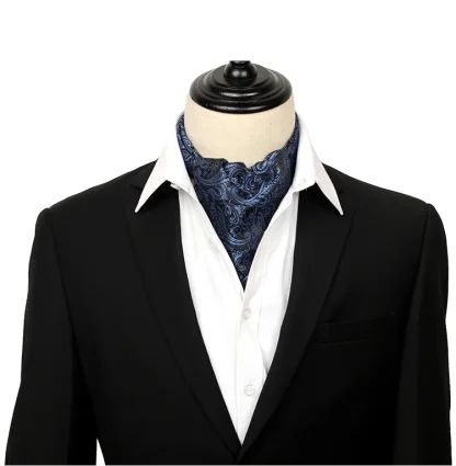 Printed Ascot Tie for Formal Events