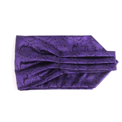 Purple Color Ascot Tie for Formal Events - Image 4