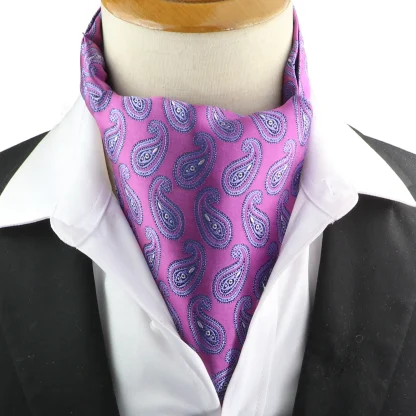 Vintage-style Ascot Tie with Stylish Pattern - Image 6