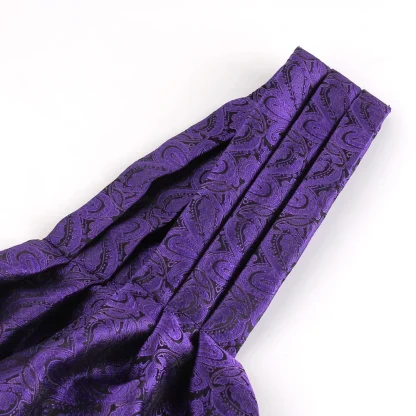 Purple Color Ascot Tie for Formal Events - Image 6